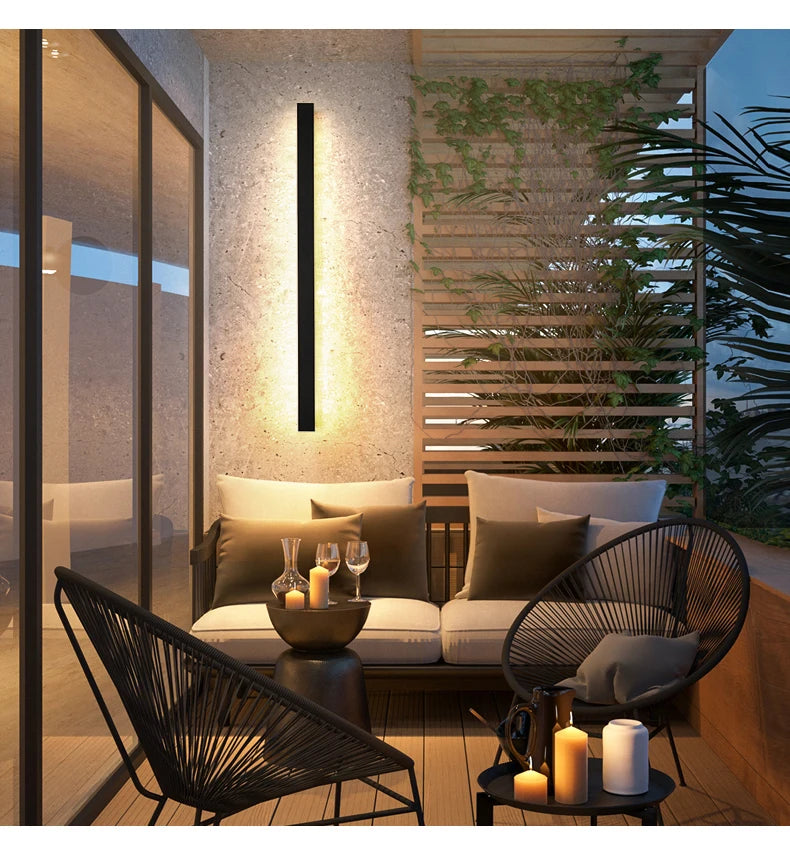 Waterproof LED Exterior/Interior Wall Light - Modern Style