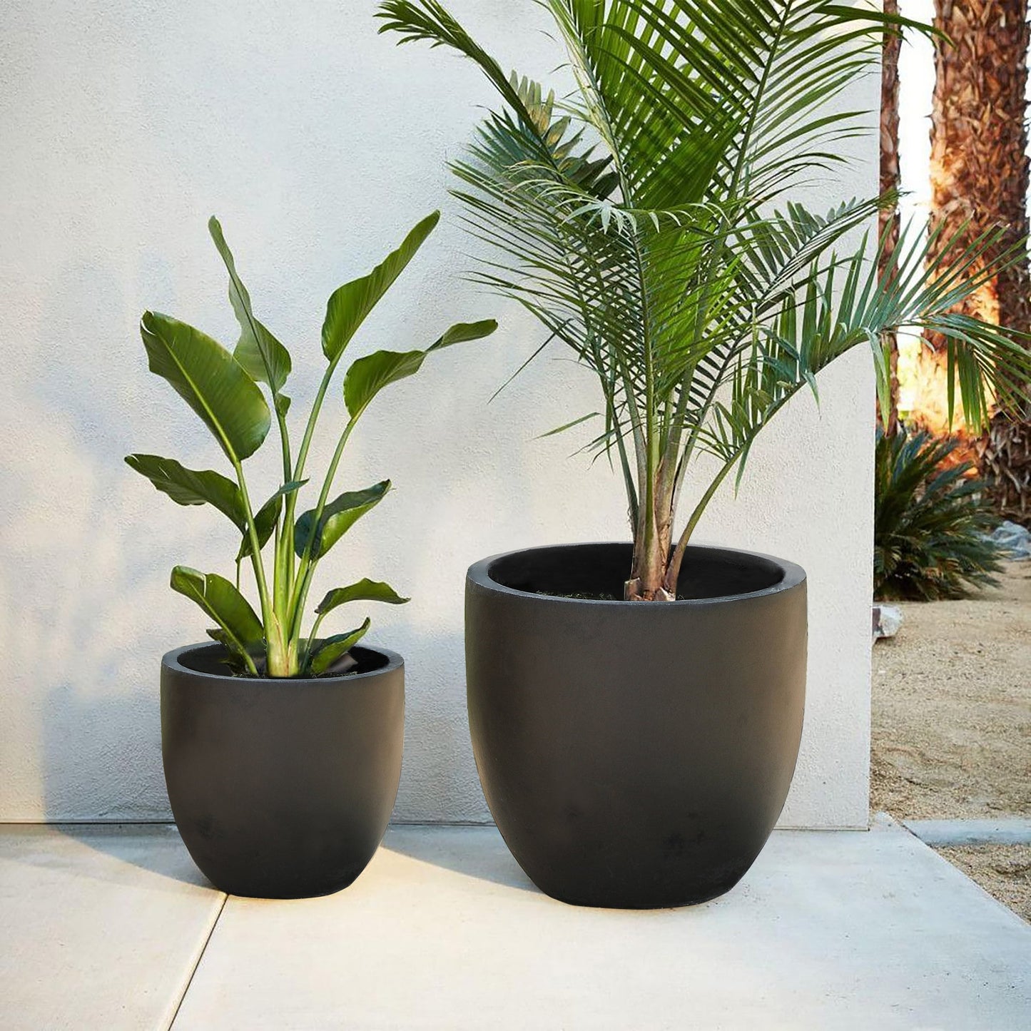 Tapered Fiberstone Planter