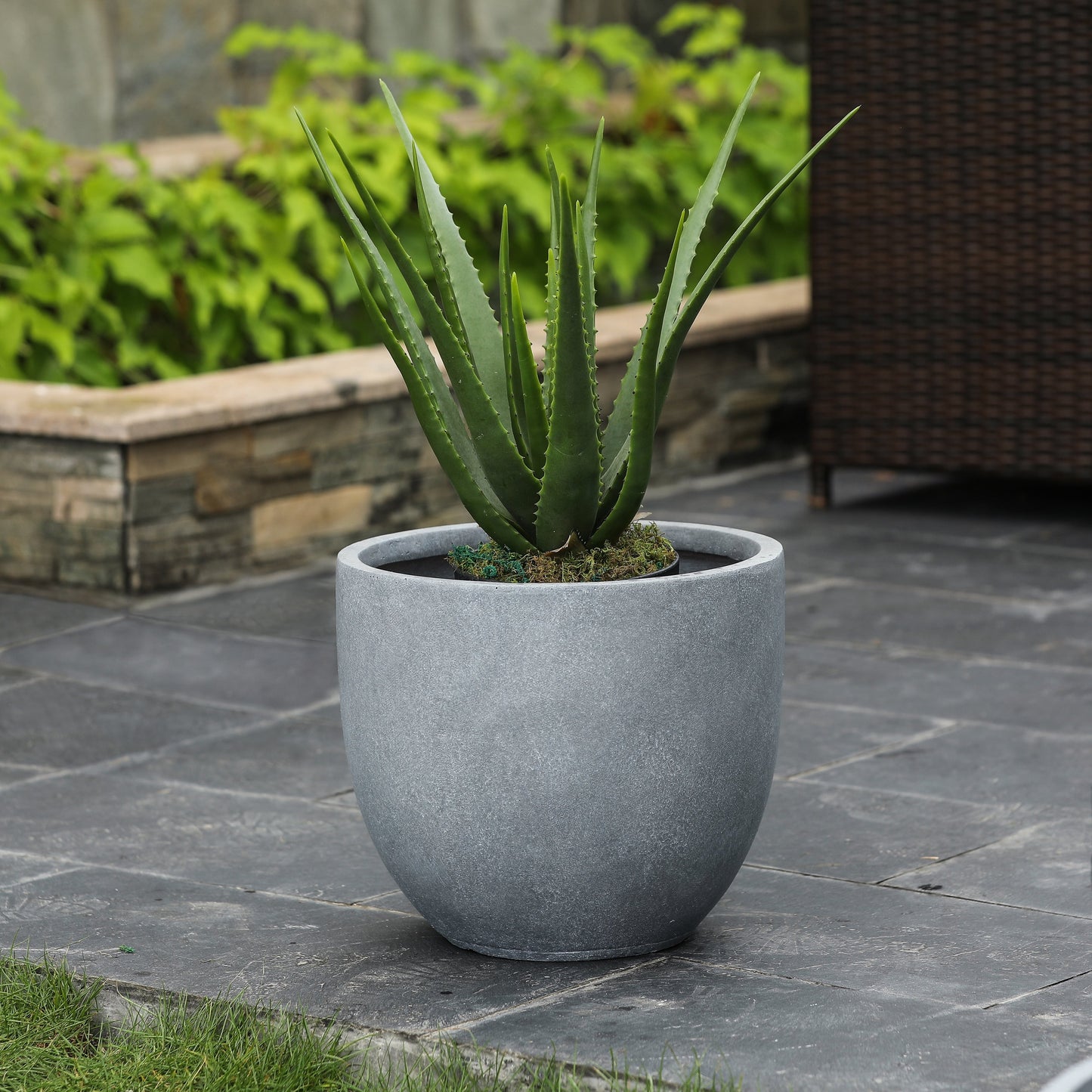 Tapered Fiberstone Planter