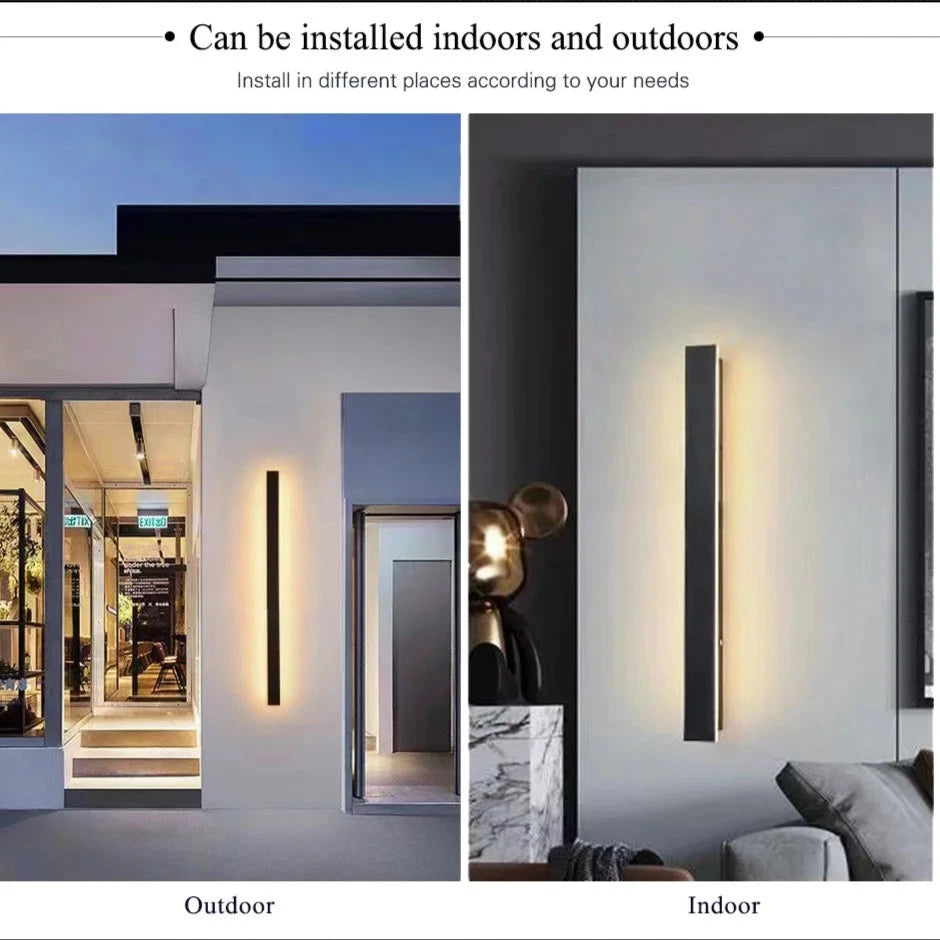 Waterproof LED Exterior/Interior Wall Light - Modern Style